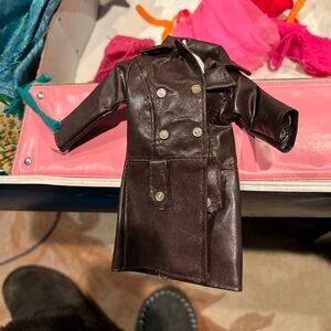 Vintage 1968 Barbie Maddie Mego faux leather coat #1739.